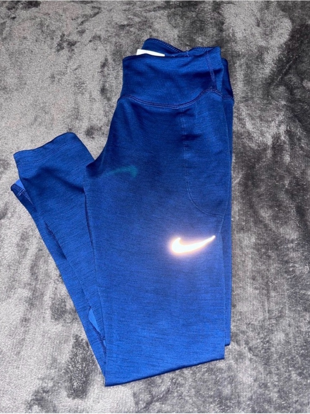 Nike Blue Athletic Leggings - Dri-FIT Comfort